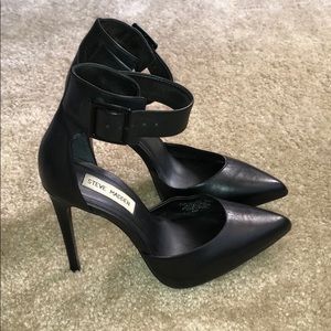 Black Ankle Strap Pumps
